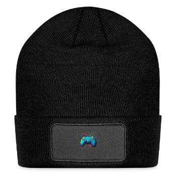 Neon Game Controller Splash - Patch Beanie - black - Front