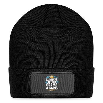 Prep Squad Meal Planner Food Organization Fitness - Patch Beanie - black - Front