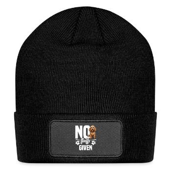 Cockapoo Owner Dog Enthusiast Dog Lover No Fluffs - Patch Beanie - black - Front