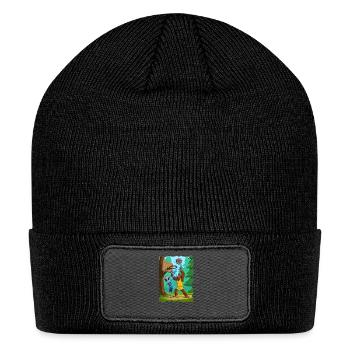 Cryptid Basketball - Bigfoot vs Alien - Cryptid - Patch Beanie - black - Front