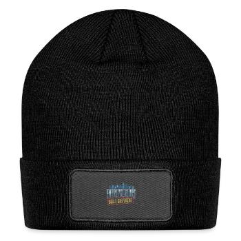 Entrepreneurs Built Different Urban Skyline - Patch Beanie - black - Front