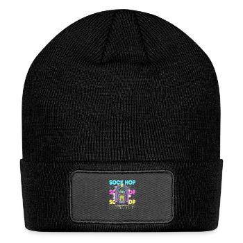 Retro 50s Sock Hop Dance - Patch Beanie - black - Front