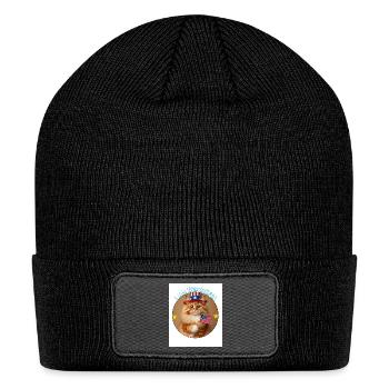 Chat Patriote Américain - Patch Beanie - black - Front