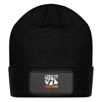 Alabai Dog Loyalty on Four Paws - Patch Beanie - black - Front