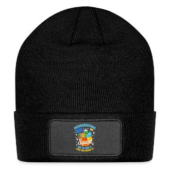 Housekeeping Squad: Clean It Like We Mean It - Patch Beanie - black - Front