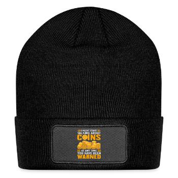 Coins At Any Time Warning - Patch Beanie - black - Front