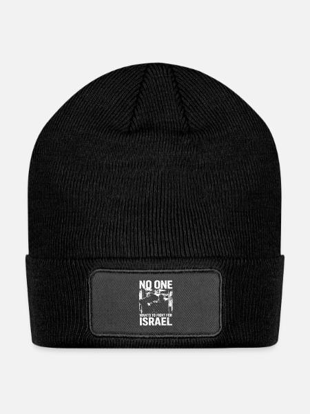 No One Wants to Fight for Israel - Patch Beanie - black