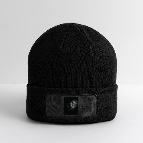 Cat Face in Shadow Close-Up Design - Patch Beanie