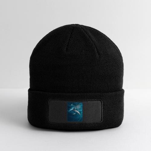 Dolphin Sunlit Ocean Serenity Design - Patch Beanie