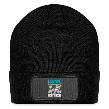Funny Scout Scouting Talk About Marit Badges - Patch Beanie - black - Front