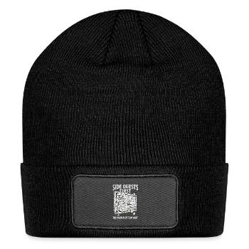 Side Quests First Main Plot Can Wait - Patch Beanie - black - Front