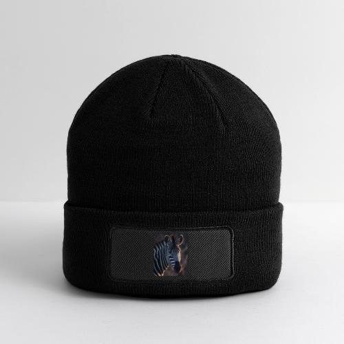 Majestic Zebra Sunset Portrait Design - Patch Beanie