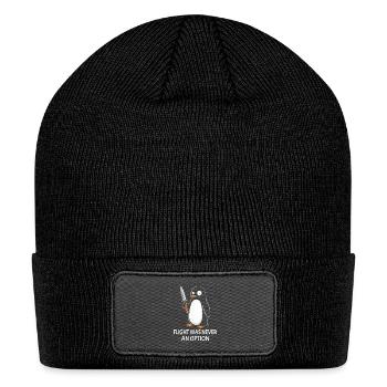 Penguin Knight: Flight Was Never an Option - Patch Beanie - black - Front