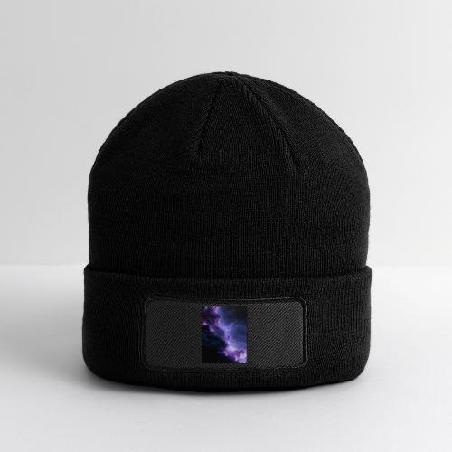 Purple Nebula Space Design - Patch Beanie