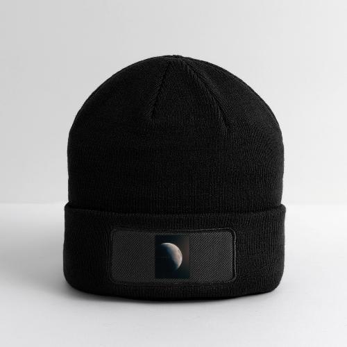 Crescent Moon Celestial Artwork - Patch Beanie