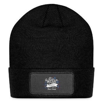 Winter Is Perfect For Moon Rituals - Patch Beanie - black - Front