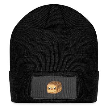 Baked Banana Bread - Patch Beanie - black - Front