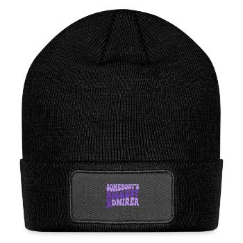 Nicu Miracle Warrior Preemie Mom Dad - Patch Beanie - black - Front