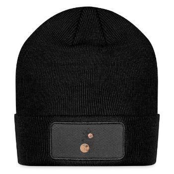 "Life Core Within Us" T-Shirt Design - Patch Beanie - black - Front