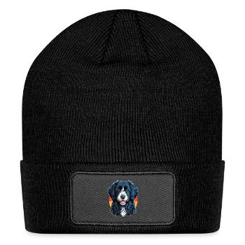 Portuguese Sheepdog - Patch Beanie - black - Front