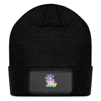 Bloom & Positivity - Patch Beanie - black - Front