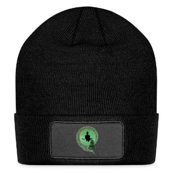 Buddha Meditation Fashion Clothing Buddhism - Patch Beanie - black - Front