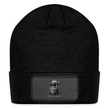 Christmas Funny Cool Xmas - Patch Beanie - black - Front