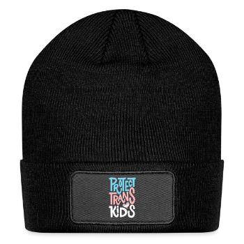 Protect Trans Kids LGBT Pride - Patch Beanie - black - Front