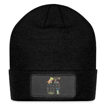 Dinosaur School Design Premium - Patch Beanie - black - Front