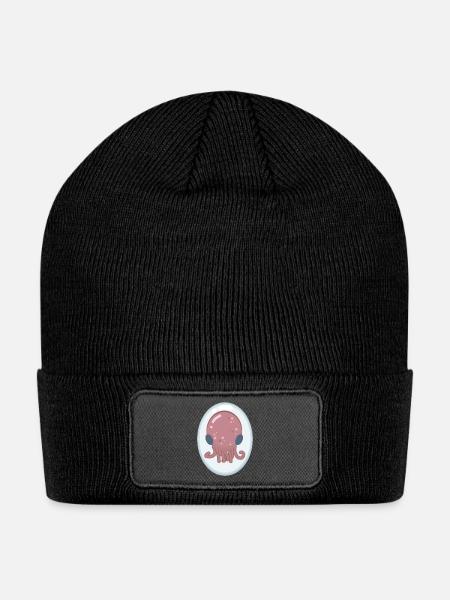 Baby Ollie - Patch Beanie - black