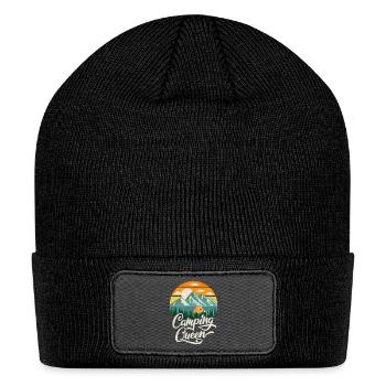 Camping Queen - Patch Beanie - black - Front