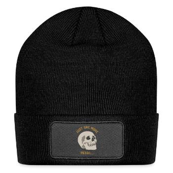 Just One More Pedal (Skull) - Patch Beanie - black - Front