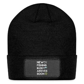 NEW FISHING BUDDY ARRIVES SOON - Patch Beanie - black - Front