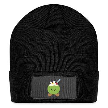 Tropical Coconut Drink – Sweet, Sassy & Summer - Patch Beanie - black - Front