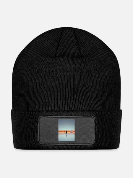 Futuristic Station - Patch Beanie - black