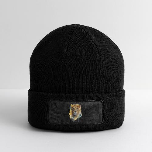 Watercolor Lion Portrait - Patch Beanie