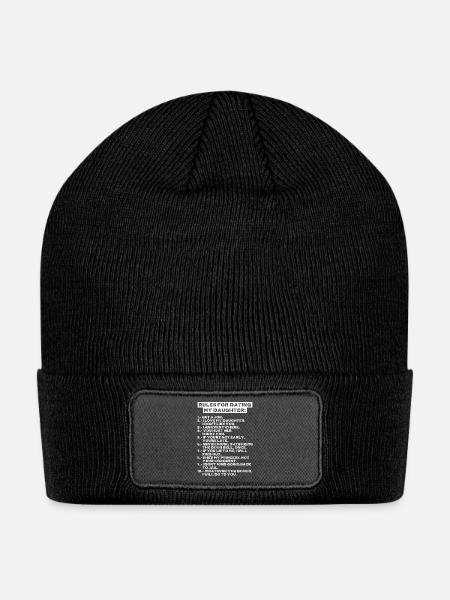 Rules for dating my daughter - Patch Beanie - black