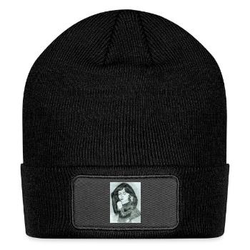 Heartfelt Sketch with Lace Sleeves - Patch Beanie - black - Front