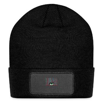 Human Glitch Eye - Patch Beanie - black - Front