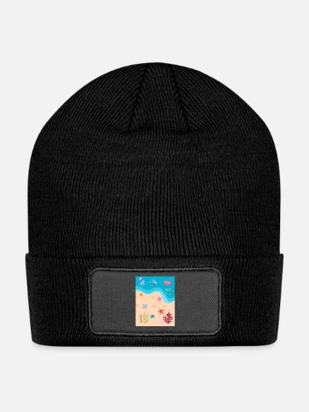 9 - Patch Beanie - black