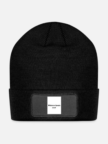 Silence Speaks Loud - Patch Beanie - black