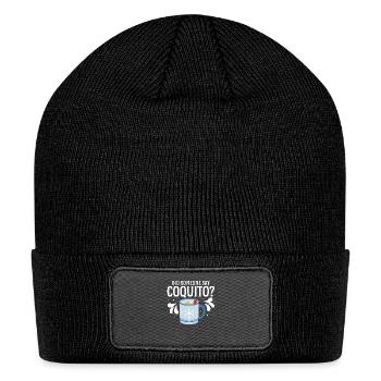 Did Someone Say Coquito? Rum Drink Coconut Puerto - Patch Beanie - black - Front