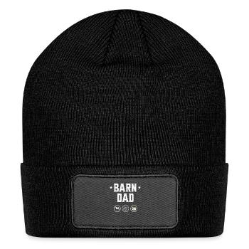 Barn Dad Equestrian Premium - Patch Beanie - black - Front