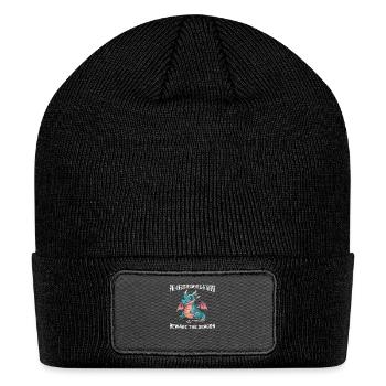BEWARE THE DRAGON - Patch Beanie - black - Front
