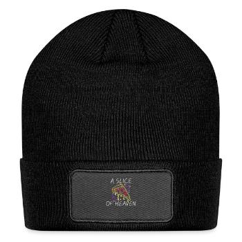 A SLICE OF HEAVEN - Patch Beanie - black - Front