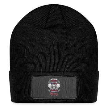 Addiction discipline no smoking - Patch Beanie - black - Front