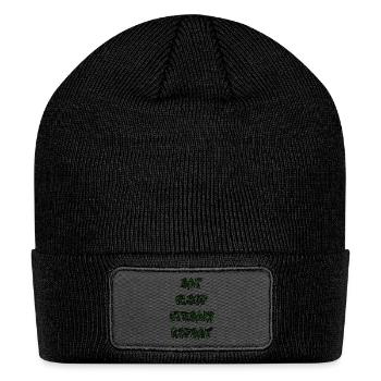 EAT SLEEP STREAM REPEAT - Patch Beanie - black - Front