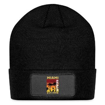 Miami beach - Patch Beanie - black - Front