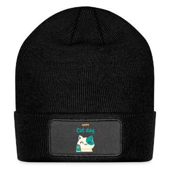 Happy Cut Day Tee - Patch Beanie - black - Front
