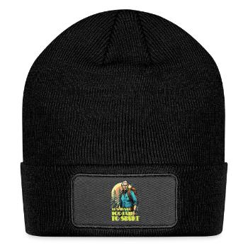 Never too late to start - Patch Beanie - black - Front